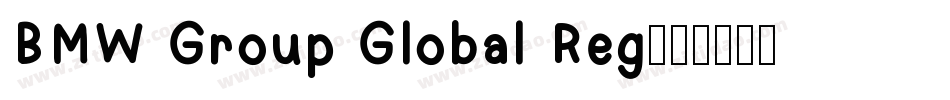 BMW Group Global Reg字体转换